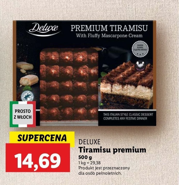 Ciasto tiramisu Deluxe promocja