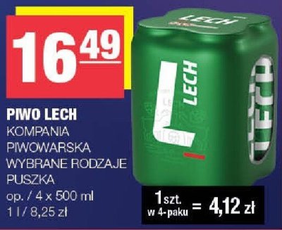 Piwo lech KOMPANIA PIWOWARSKA promocja w SPAR