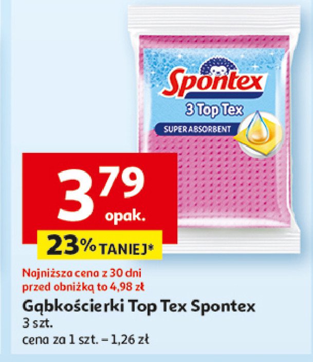 Gąbko-ścierka top tex Spontex promocja