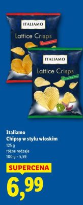 Chipsy Italiamo w stylu włoskim 125 g promocja w Lidl