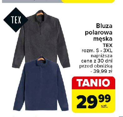 Bluza polarowa męska s-3xl Tex promocja