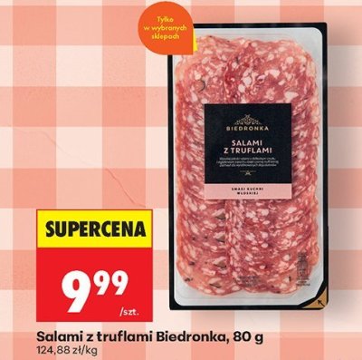 Salami z truflami  promocja w Biedronka