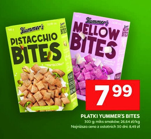 Płatki poduszeczki pistacjowe YUMMER'S promocja w Stokrotka