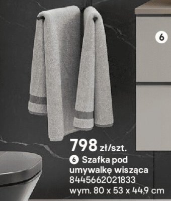 Szafka pod umywalkę wisząca promocja w Castorama