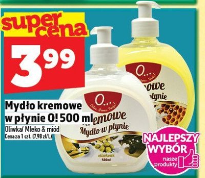 Mydło kremowe w płynie Ol 500 ml promocja w TOPAZ