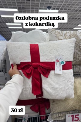 Ozdobna poduszka z kokardką promocja w Pepco