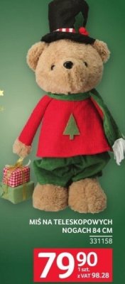 Miś na teleskopowych nogach 84 cm promocja w Selgros