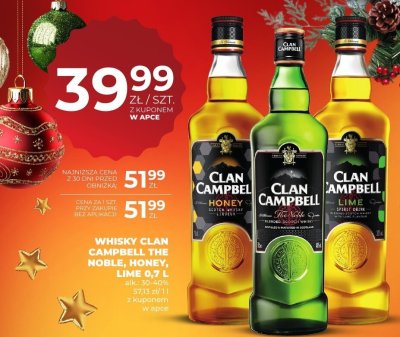 Whisky Clan Campbell The Noble 0,7L promocja w Duży Ben