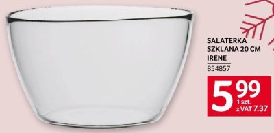 Salaterka szklana 20 cm IRENE promocja w Selgros