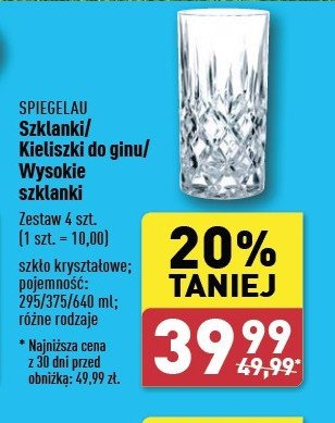 Komplet szklanek 295 ml Spiegelau promocja