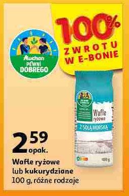 Trójkaty kukurydziane Auchan pewni dobrego promocja