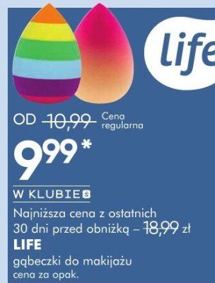 Gąbeczki do makijażu LIFE promocja w Super-Pharm
