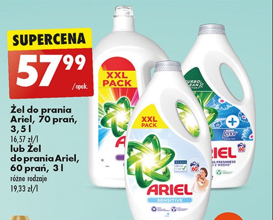 Płyn do prania lenor Ariel promocja