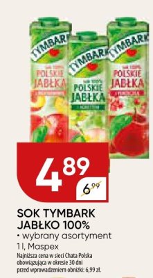 Sok Tymbark Jabłko 100% promocja w Chata Polska