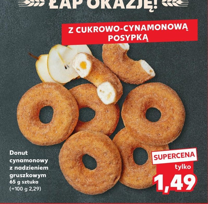 Donut  z nadzieniem gruszkowym promocja