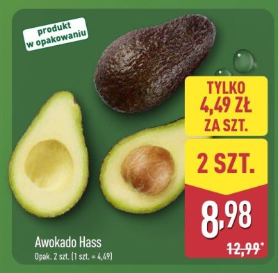 Awokado Hass 2 szt. promocja w Aldi