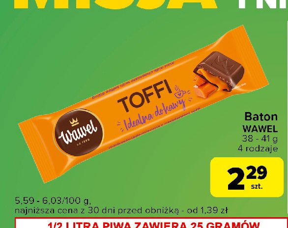 Baton toffi Wawel promocja