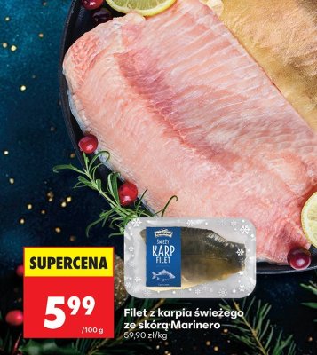 Filet z karpia świeżego ze skórą promocja w Biedronka