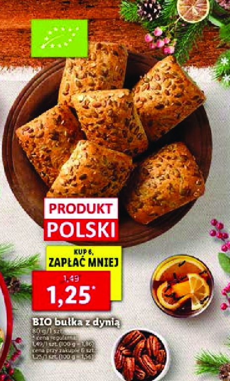 Bułka z dynią bio promocja
