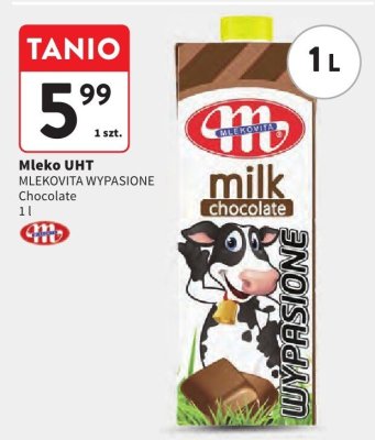 Mleko UHT MLEKOVITA WYPASIONE Chocolate promocja w Intermarche