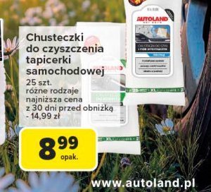 Chusteczki do tapicerki skórzanej Autoland promocja w Carrefour