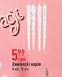 Zawieszki sople 15 cm promocja