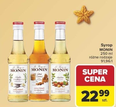Syrop MONIN 250ml różne rodzaje promocja w Carrefour