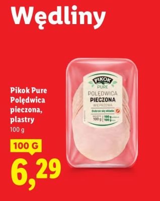 Polędwica pieczona Pure, plastry promocja w Lidl