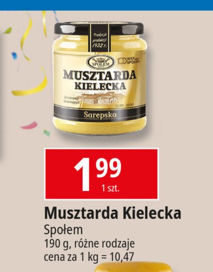 Musztarda kielecka sarepska Spo艂em kielce promocja