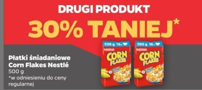 Płatki śniadaniowe Corn Flakes DRUGIE -30% promocja w Netto