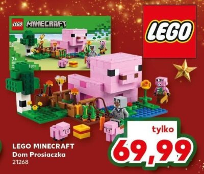 Klocki MINECRAFT Dom Prosiaczka 21268 promocja w Kaufland