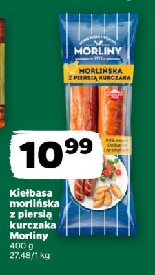 Kiełbasa morlińska z piersia kurczaka promocja w Netto