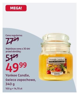 Świeca zapachowa, 340 g promocja w Rossmann