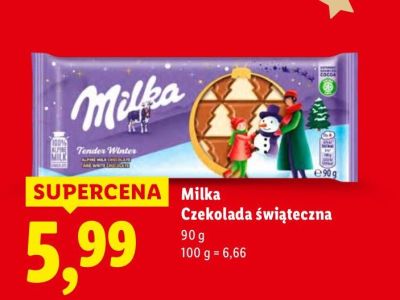 Czekolada Milka Czekolada świąteczna promocja w Lidl