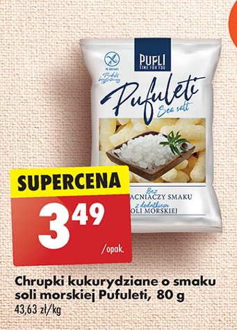 Chrupki z solą morską Pufli promocja