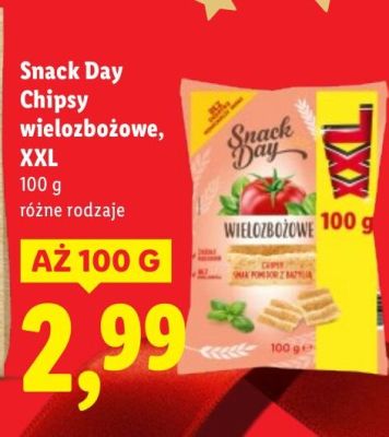Chipsy Snack Day wielozbożowe, XXL promocja w Lidl