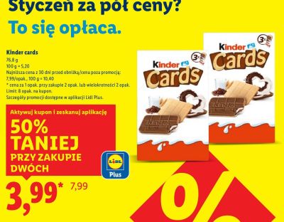 Kinder cards promocja w Lidl