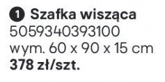 Szafka wisząca 60x90x15 cm Castorama promocja w Castorama