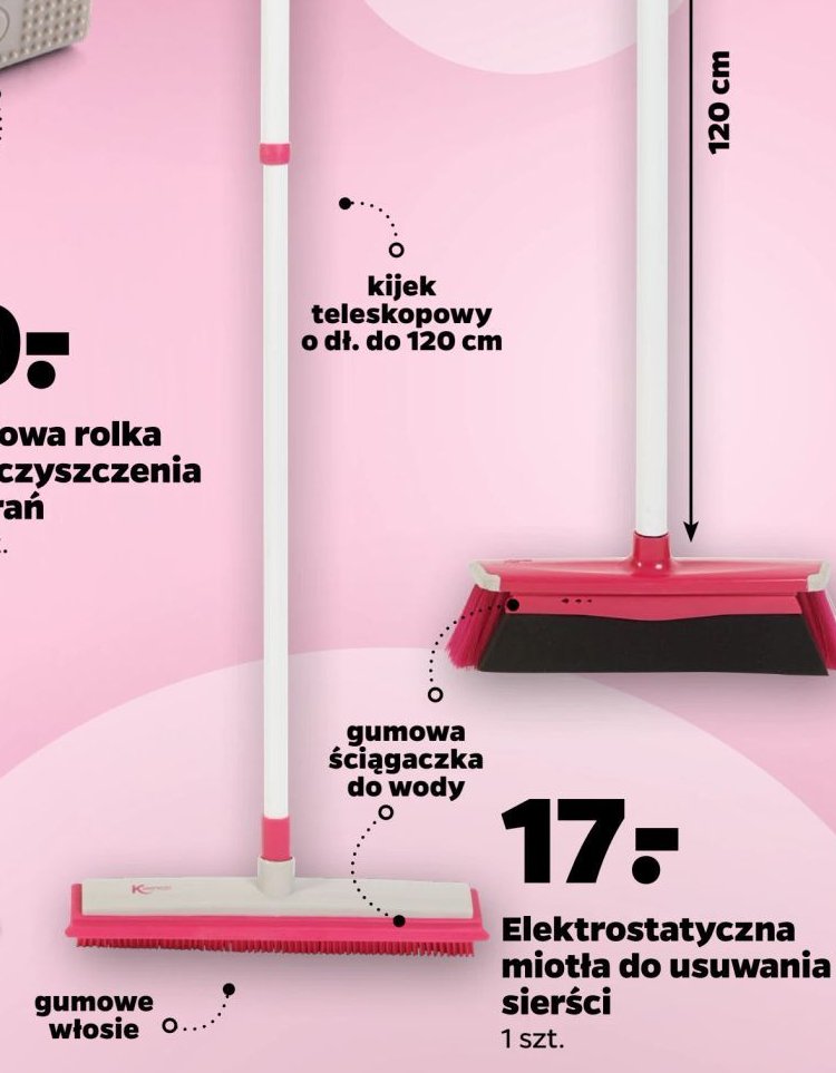 Miotła do usuwania sierści Kleeneze promocja