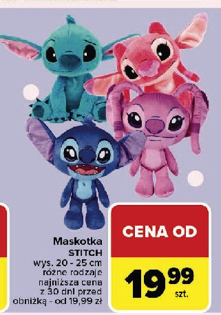 Maskotka stich 25 cm promocja