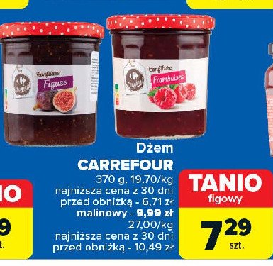 Dżem malinowy Carrefour original promocja w Carrefour Market