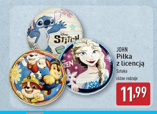Piłka kraina lodu John promocja w Aldi