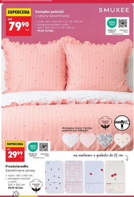 Komplet pościeli z satyny bawełnianej SMUKEE promocja w Biedronka