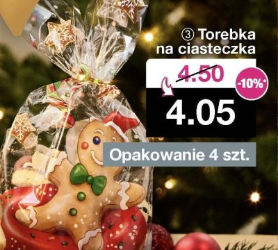 Torebka na ciasteczka Opakowanie 4 szt. promocja w Woolworth