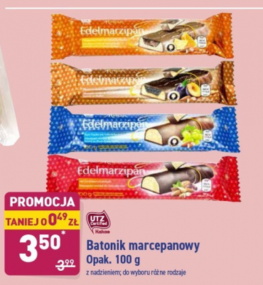 Baton marcepanowy ze 艣liwk膮 w winie Bella edelmarzipan Bella (aldi) promocja