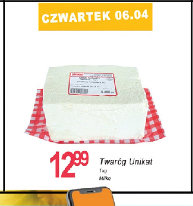 Twaróg półtłusty UNIKAT promocja