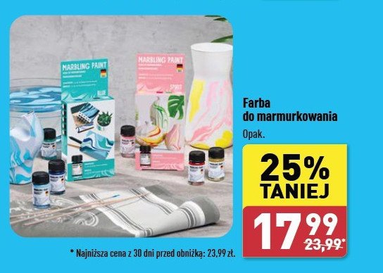 Farba do marmurkowania niebieska promocja