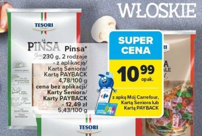 Pinsa 230 g Tesori promocja w Carrefour