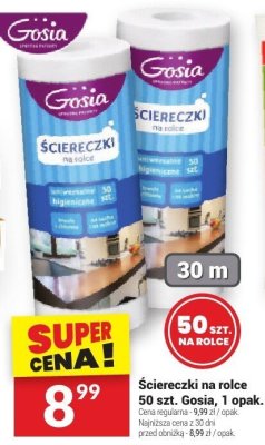 Ściereczki na rolce 50 szt. Gosia promocja w Twój Market