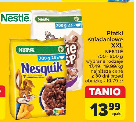 Płątki śniadaniowe Cookie crisp promocja